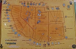 Southwest Turquoise Map